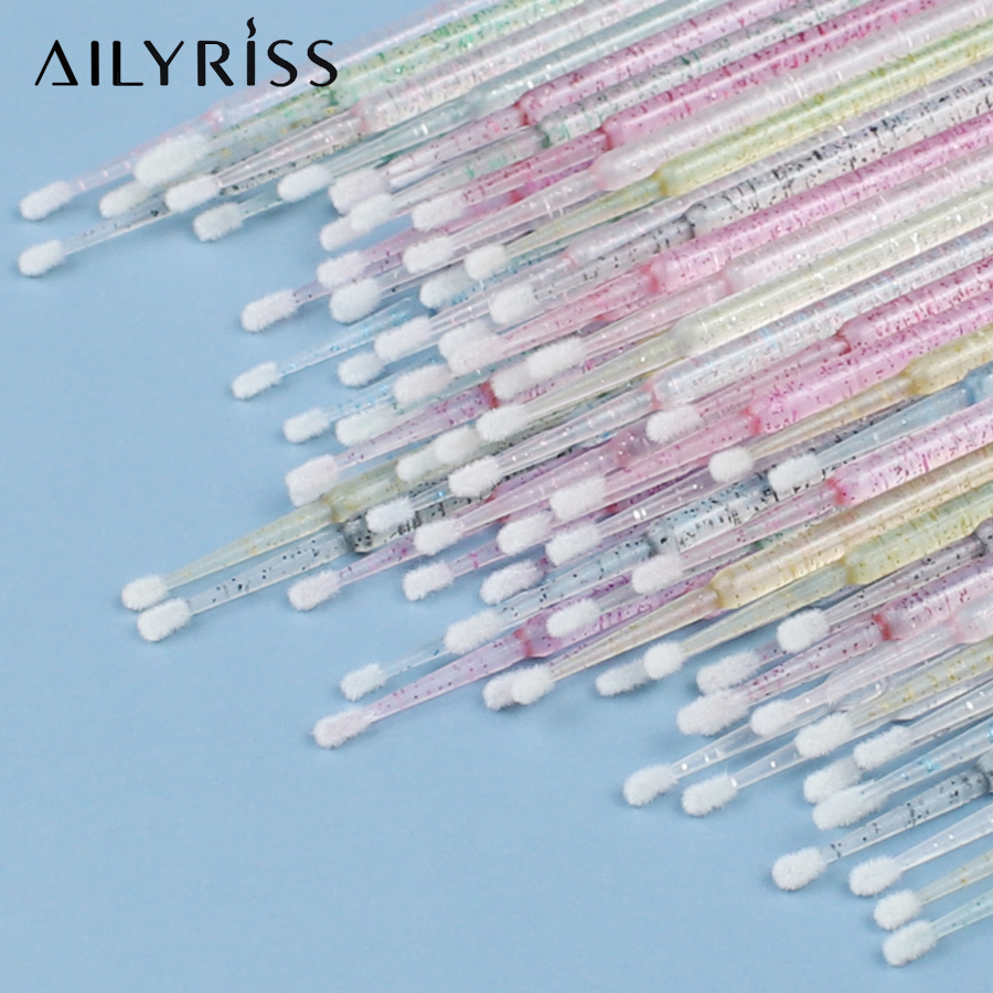 Micro Brush Applicator - Tek kullanımlık Kirpik Fırçaları Çubukla 100