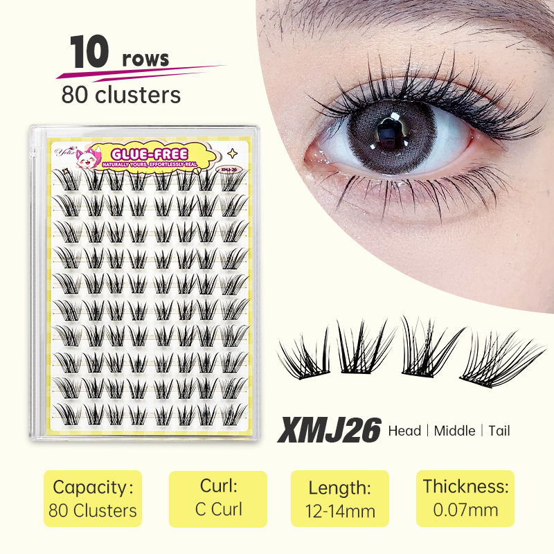 Eyelash Extension Yelix - Yelix Fox tarzı Yan Uçan Kirpikler