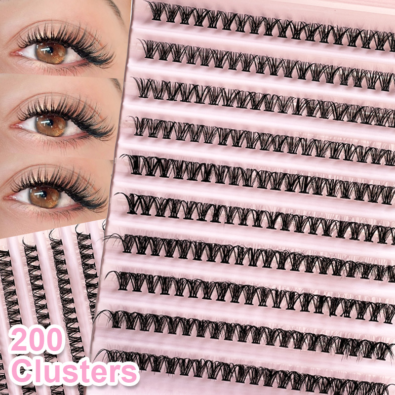 Eyelash Extension Eyelash - Tekli Kirpikler Kirpik Demetleri 8-16mm 200