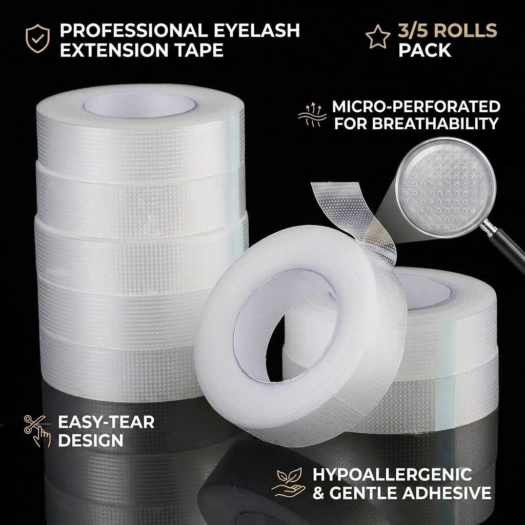 Tape Breathable Lash - 3/5 rulo PE kirpik bandı nefes