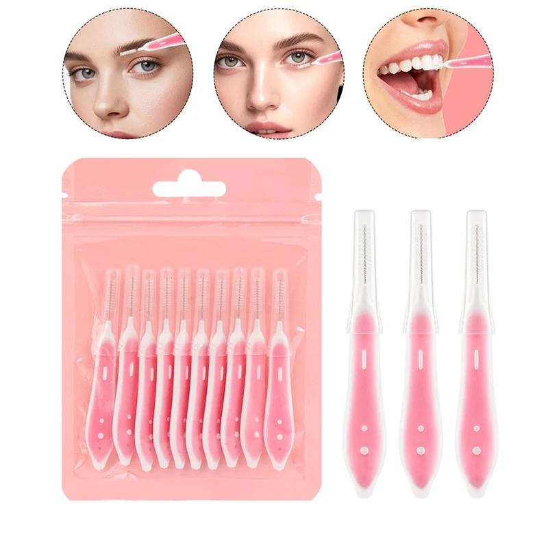 Eyelash Extension Eyelash - 10 Adet Kaş Fırçası Mini Kaş