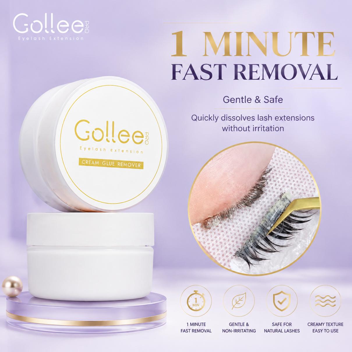 Lash Removal Cream - Gollee Şeftali Kokulu 15g Kirpik Yapıştırıcısı