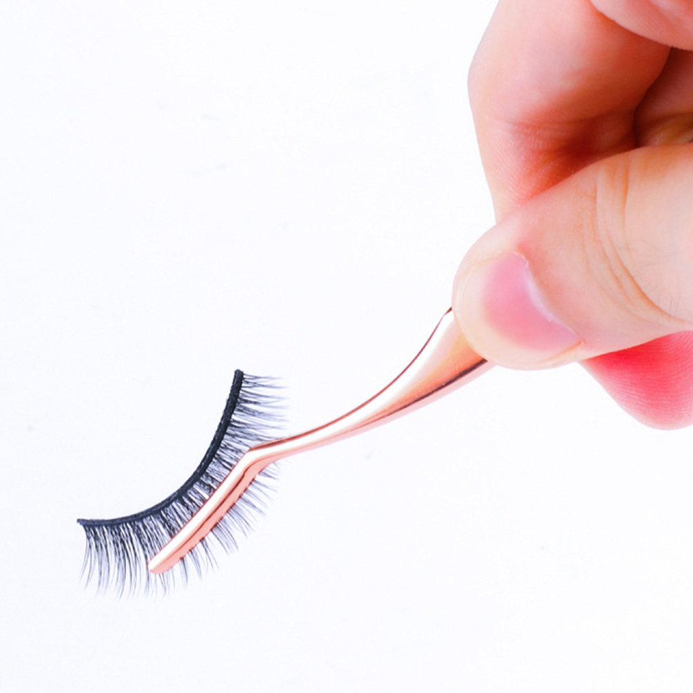 Isolation Tweezer Curved - 2 adet Premium Metal Kirpik Cımbızı