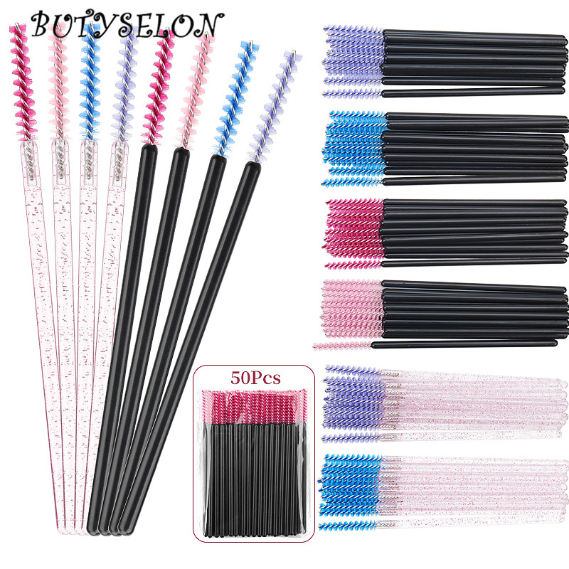 Micro Brush Applicator - 50 adet tek kullanımlık kirpik fırçası