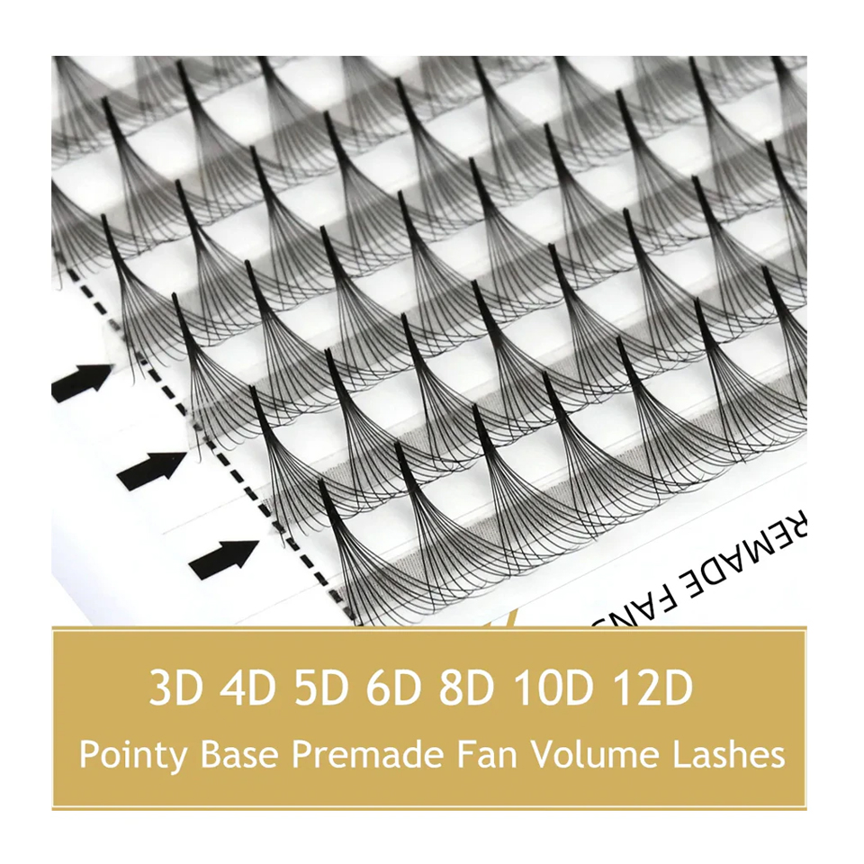 Eyelash Extension Russian Volume - RUJADE Sivri Dar Taban Premade Fanlar