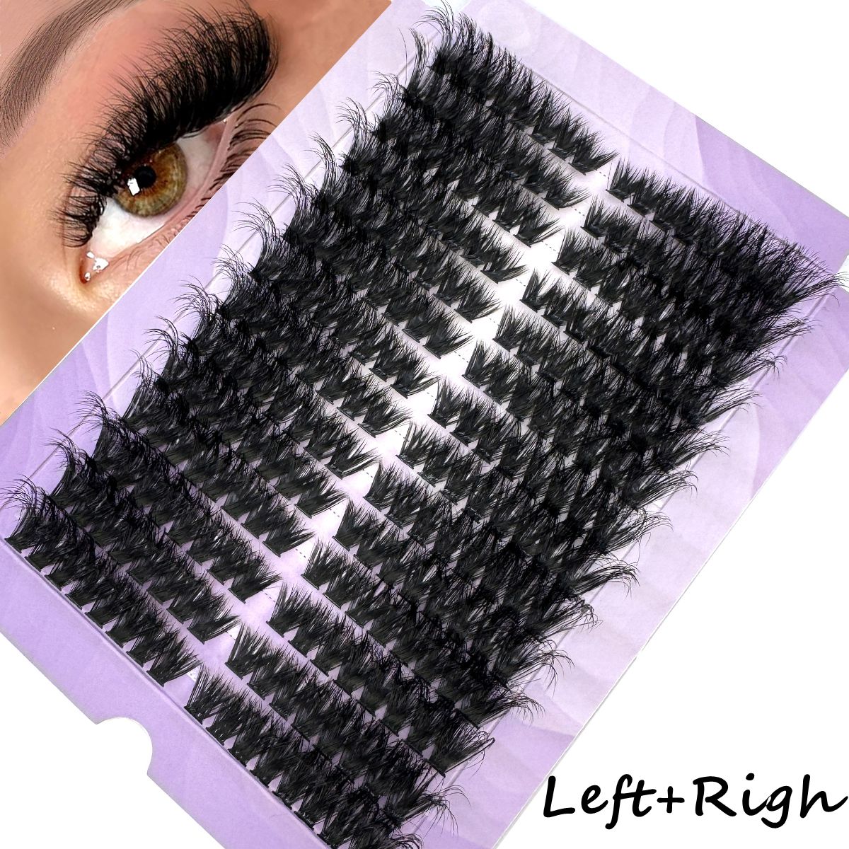 Eyelash Extension Volume Cat Eye - 14 Sıra 50D-100D Kabarık Kirpik Demetleri