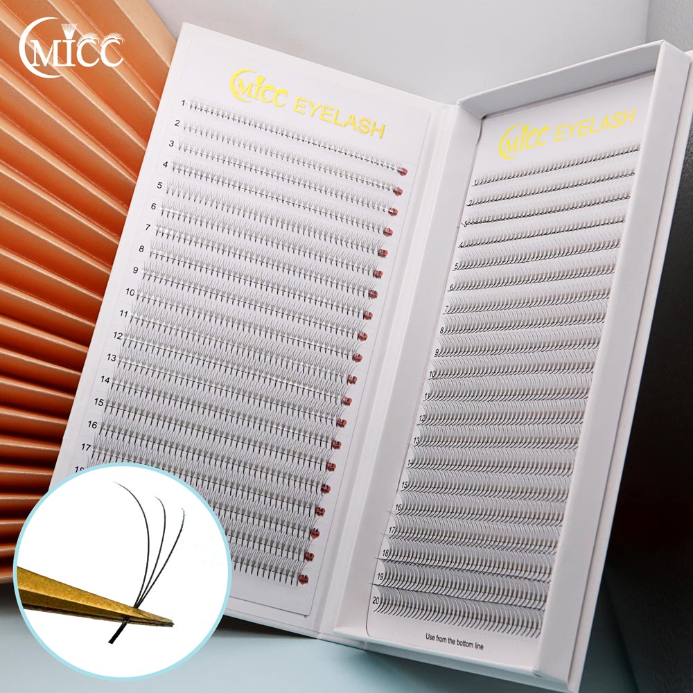Eyelash Extension Russian Volume - 40 Hat 2D 1600 Fanlar 20D