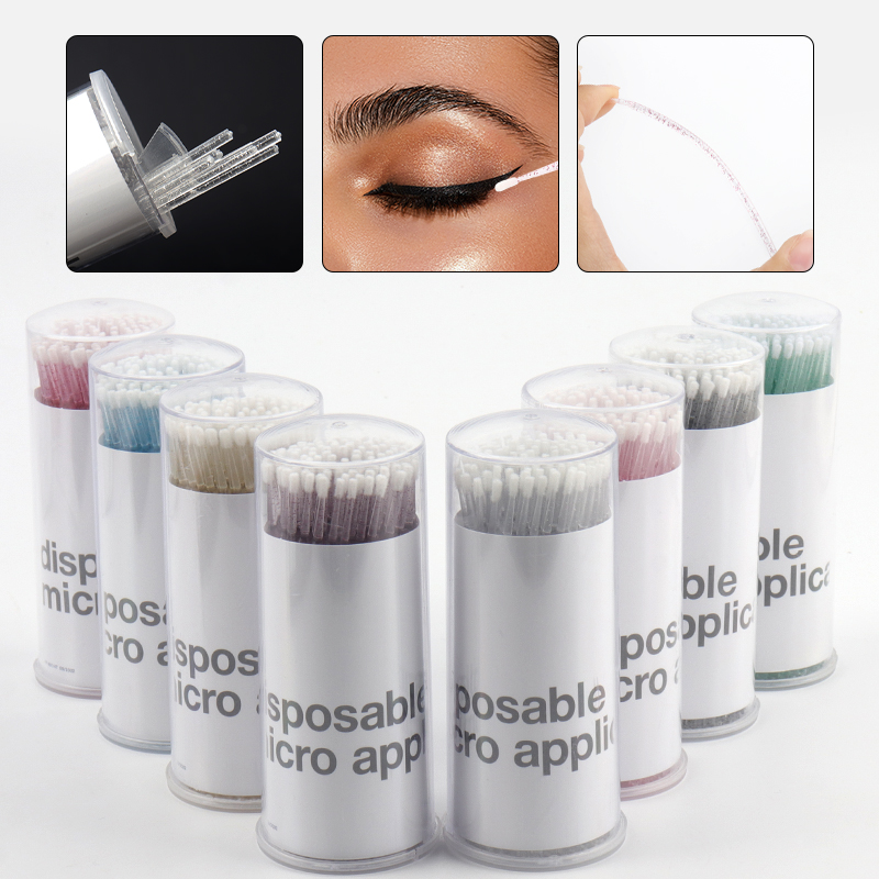 Micro Brush Applicator - 100 adet Tek Kullanımlık Kristal Saplı
