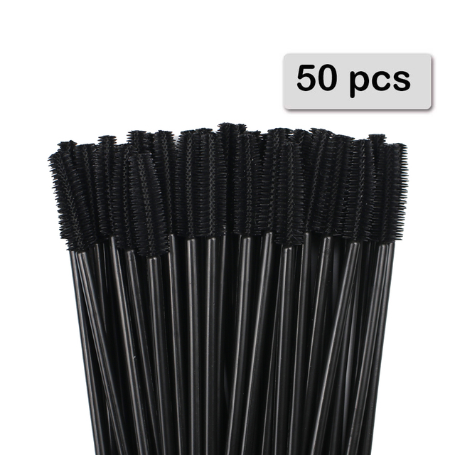 Micro Brush Applicator - 50 adet silikon maskara çubukları aplikatör