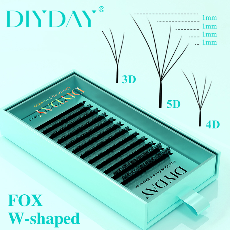 DIYDAY Foxy W Şekilli 3D 4D 5D - Eyelash Extension Volume Cat Eye incelemesi ve fiyatı