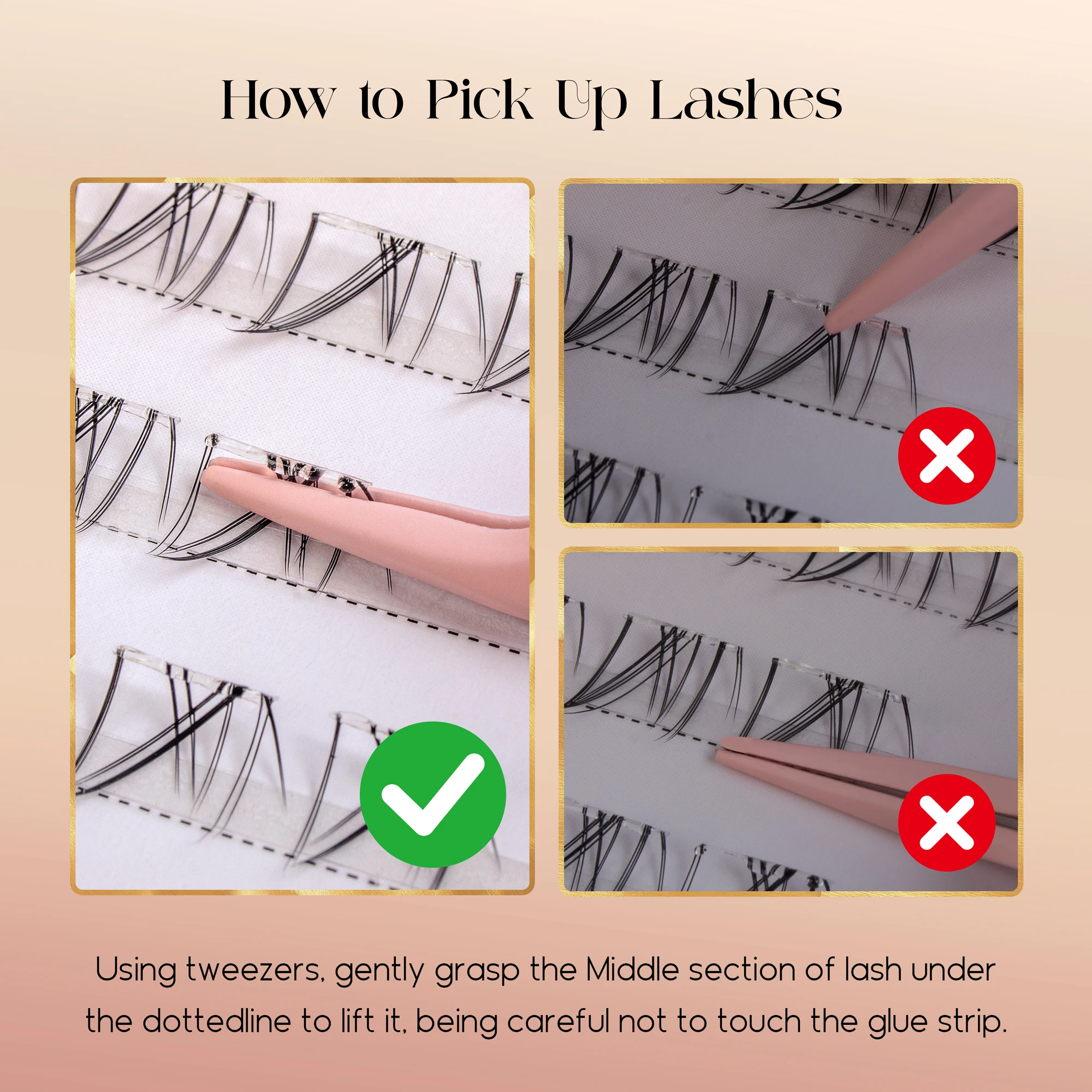 Befer Yapıştırıcı Gerektirmeye - Eyelash Extension Eyelash incelemesi ve fiyatı