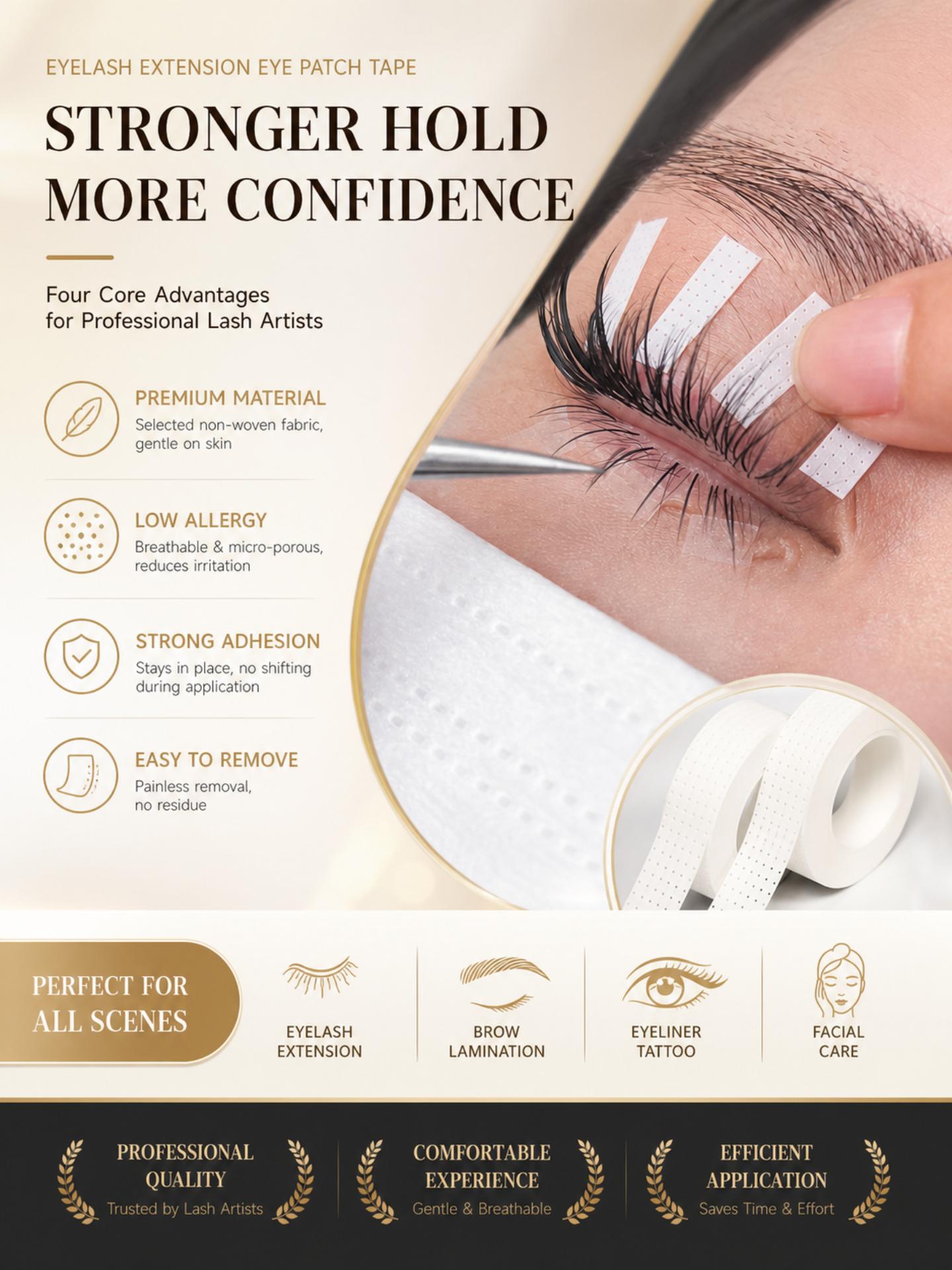 10 Rulo 0.16in Kirpik Bandı Mi - Tape Breathable Lash incelemesi ve fiyatı