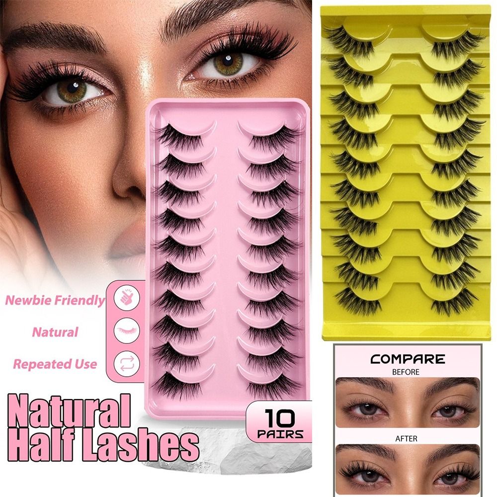 10 Çift Yeniden Kullanılabilir - Eyelash Extension Volume Cat Eye incelemesi ve fiyatı