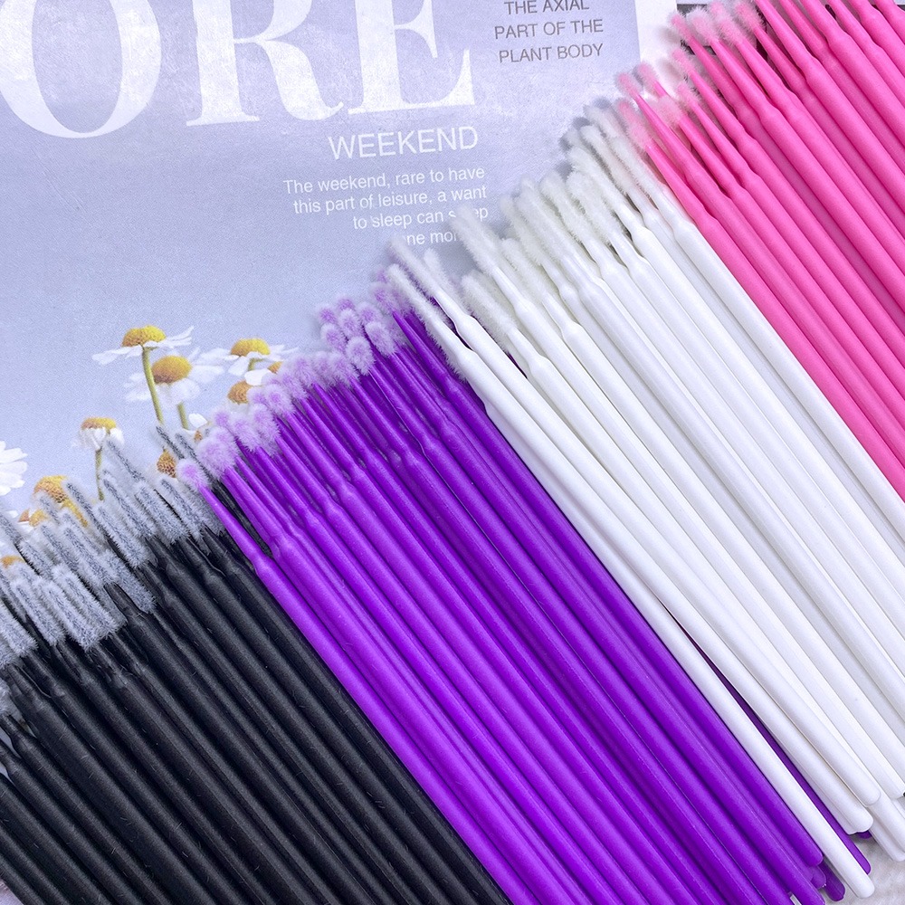 1000 adet/grup Kirpik Uzatma T - Micro Brush Applicator incelemesi ve fiyatı