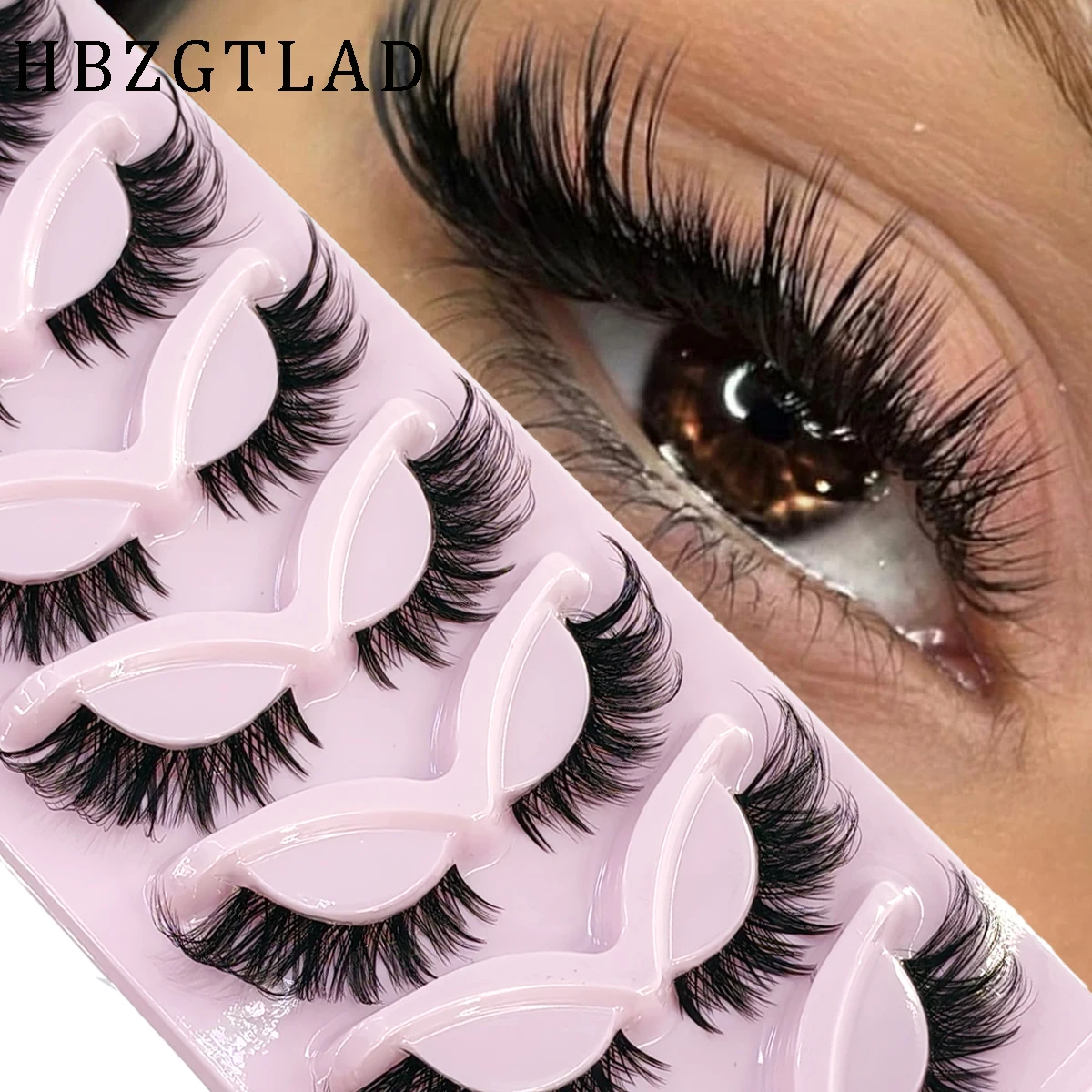 HBZGTLAD 7 çift Dikenli Tilki  - Eyelash Extension Volume Cat Eye incelemesi ve fiyatı