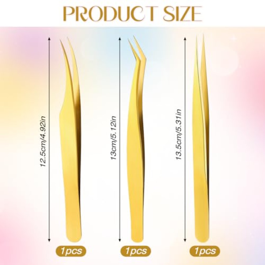 3'lü Kirpik Uzatma Cımbız Seti - Isolation Tweezer Curved incelemesi ve fiyatı