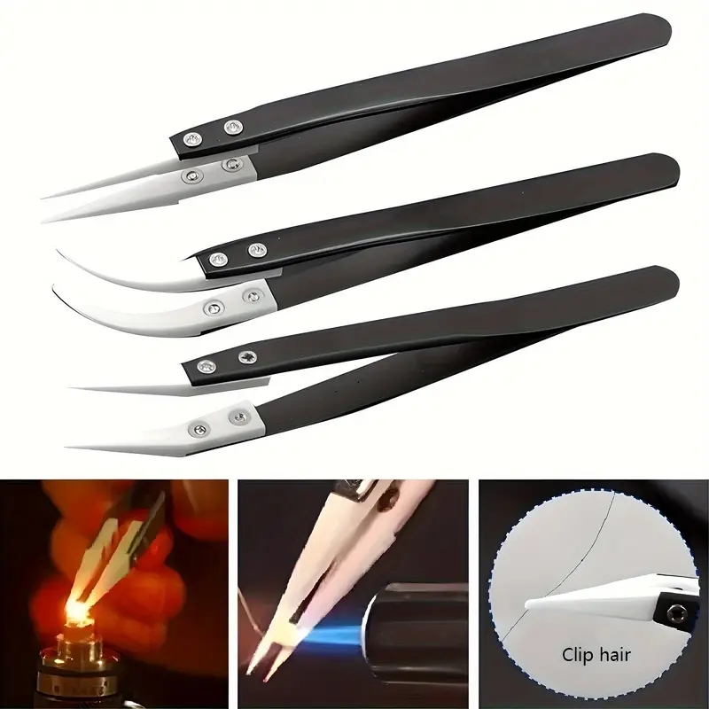 Seramik antistatik cımbızlar,  - Isolation Tweezer Curved incelemesi ve fiyatı