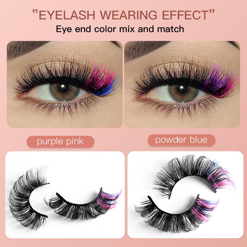 7 Çift Renkli Takma Kirpik 3D  - Eyelash Extension Russian Volume incelemesi ve fiyatı